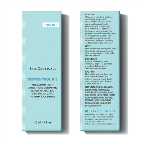 resveratrol B E skinceuticals Gel antioxidant