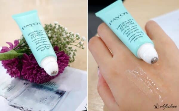 Payot Hydra 24 Regard Glaçon Roll-On Yeux Ce roll-on hydratant défatigant est idéal pour la zone délicate du contour des yeux